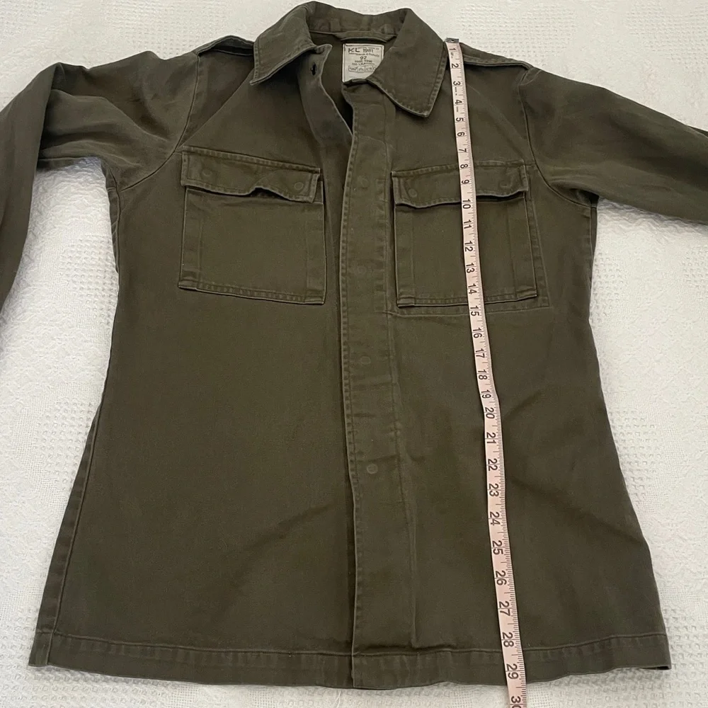 Vintage Dutch Army Military Field Shirt Jacket Size 92 Cotton Chore Jacket - Picture 8 of 9